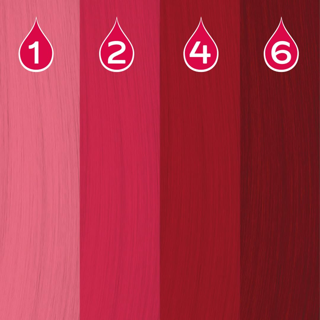 Crazy Color Red Power Pigments 30ml — Ultra Concentrated Semi-Permanent Hair Dye Toner Vegan Formula - Damaged Box