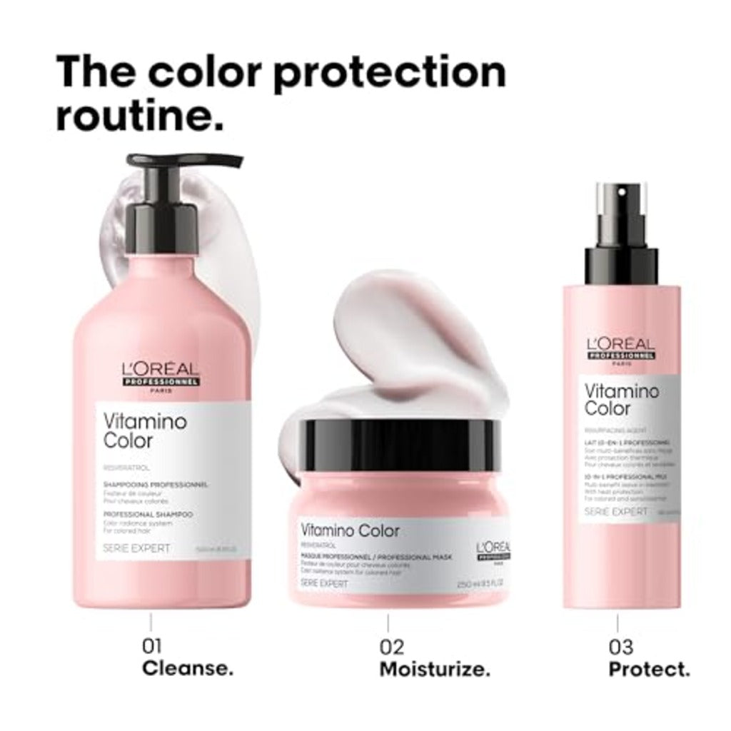 L'Oreal Professionnel Serie Expert Vitamino Color 10-in-1 Multi-Purpose Spray 190ml Leave-In Treatment for Colour Treated Hair