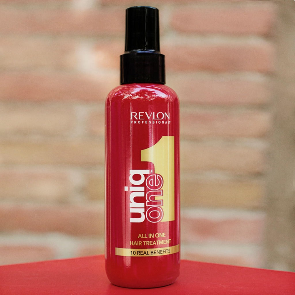 Revlon Professional Uniq One All In One Hair Treatment 150ml - Multi-Benefit Leave-In Conditioner and Hair Mask Spray - Original Scent - Damaged Box