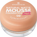 Essence Natural Matte Mousse Foundation 16g Mattifying Full Coverage Face Makeup Lightweight Texture Medium To High Coverage 01 Matt Sand