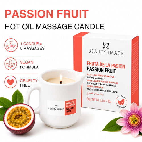 Beauty Image Passion Fruit Hot Oil Body Massage Candle