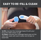 BACK Easy Applicator | Deep Tissue Massager and Application of Your Favorite Topical Gel or Cream to Hard to Reach Areas - Damaged Box
