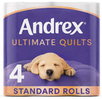 Andrex Ultimate Quilt Toilet Roll - 24 Toilet Rolls, 3-Ply, Bulk Buy, Soft, Thick Sheets, FSC Certified - Damaged Box