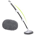 Alyvisun 15^0 Curved Car Wash Brush with Telescopic Handle 120cm Thickness Aluminum Alloy Rod, 2 Soft Chenille Head-Cleaning Mop for Washing Cars Truck SUV RV Caravans and Household, Scratch Free - Damaged Box