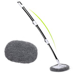 Alyvisun 15^0 Curved Car Wash Brush with Telescopic Handle 120cm Thickness Aluminum Alloy Rod, 2 Soft Chenille Head-Cleaning Mop for Washing Cars Truck SUV RV Caravans and Household, Scratch Free - Damaged Box