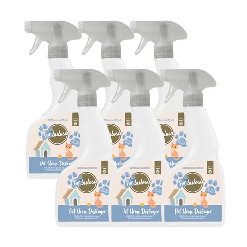 Fabulosa Furbulosa Pet Urine Destroyer Spray 500ml - Mediterranean Woods Odour Remover - 6 Pack