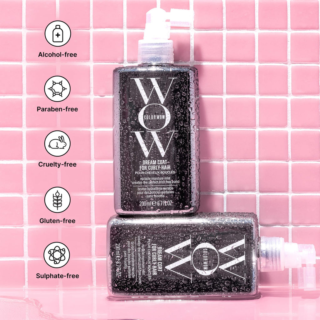 COLOR WOW Dream Coat for Curly Hair - Lightweight Anti-Frizz Spray for Bouncy, Frizz-Free Waves and Curls, 200ml