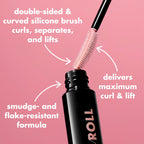 e.l.f. Lash 'N Roll Mascara - Curling, Lifting & Separating - Long-Lasting, Vegan & Cruelty-Free - Black - Damaged Box