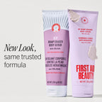 First Aid Beauty KP Bump Eraser Body Scrub 10% AHA 226g 8oz Strawberry Exfoliating Treatment for Keratosis Pilaris and Chicken Skin Bumps - Damaged Box
