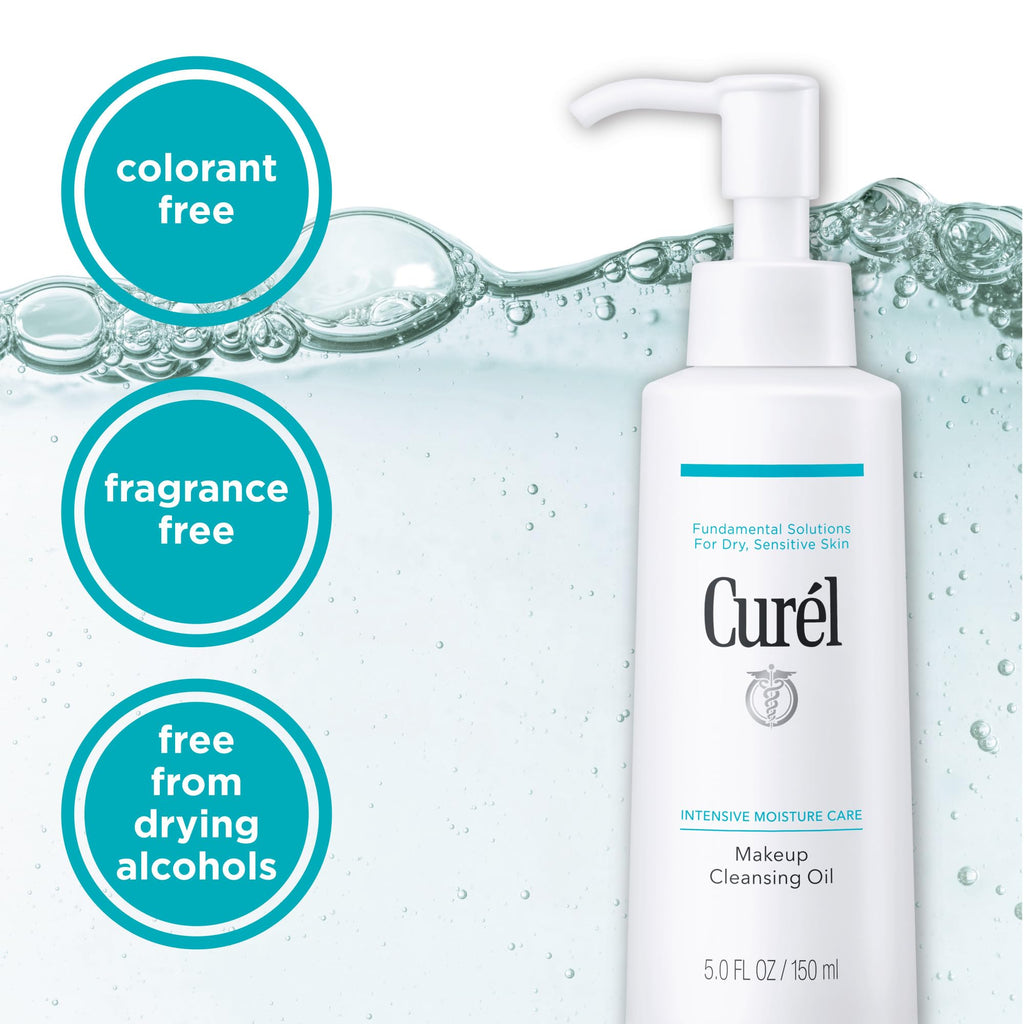 Cur'el Makeup Cleansing Oil for Dry, Sensitive Skin 150ml - Damaged Box