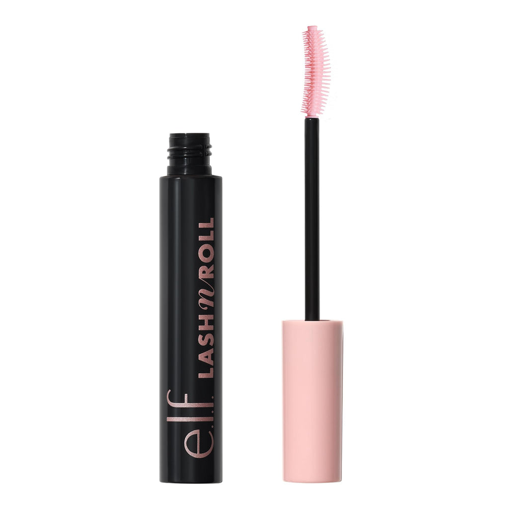 e.l.f. Lash 'N Roll Mascara - Curling, Lifting & Separating - Long-Lasting, Vegan & Cruelty-Free - Black - Damaged Box