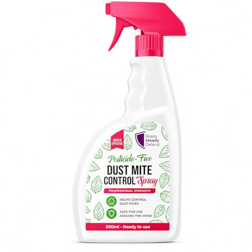 Dust Mite Killer Spray 500ml - Pesticide-Free, Eco-Friendly Pest Control for Home, Targets Mites & Insects - Very Good