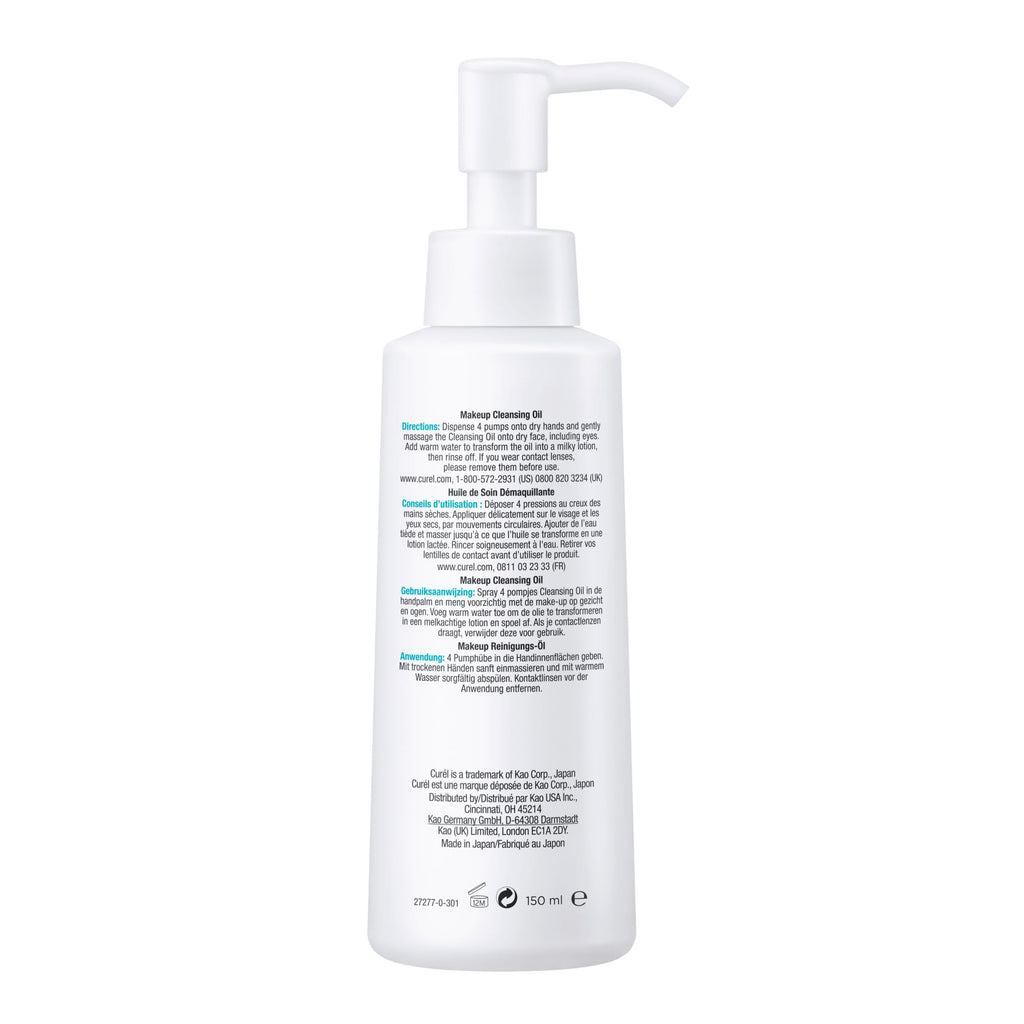 Cur'el Makeup Cleansing Oil for Dry, Sensitive Skin 150ml - Damaged Box