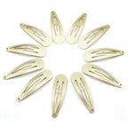 Dofash 12pc Snap Hair Clips 5cm Blonde Basic Hair Barrettes for Women & Girls