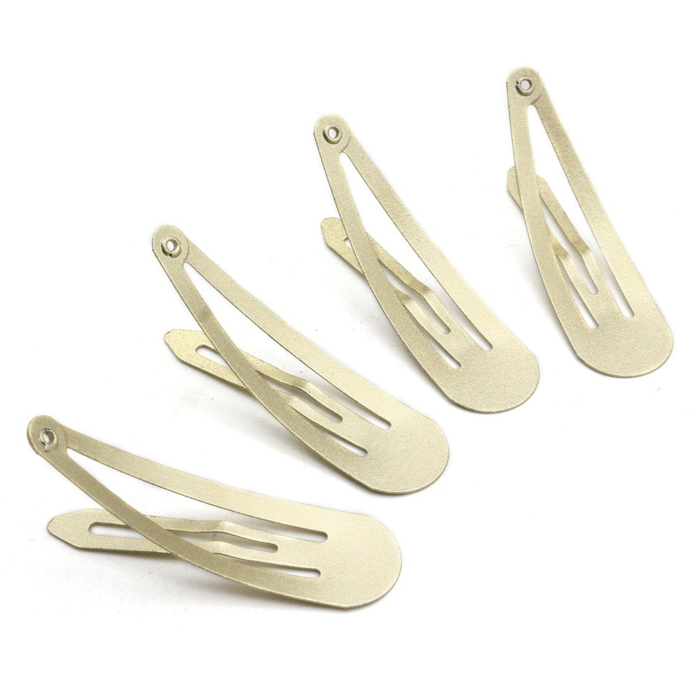 Dofash 12pc Snap Hair Clips 5cm Blonde Basic Hair Barrettes for Women & Girls