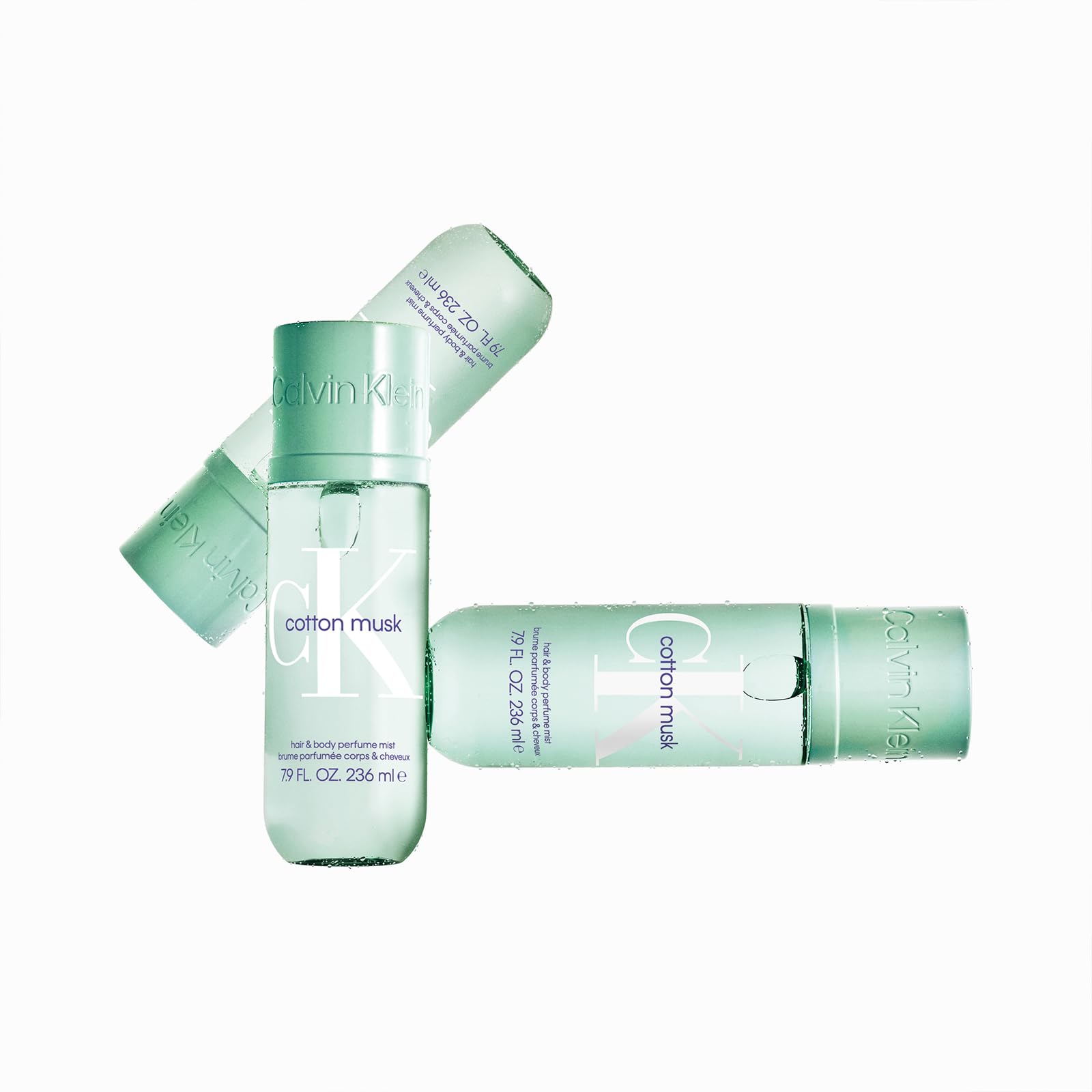 Calvin Klein Unisex Hair & Body Perfume Mist, in Scents Vanilla, Coconut, Peach, Raspberry, Blackcurrant and White Florals, 236ml