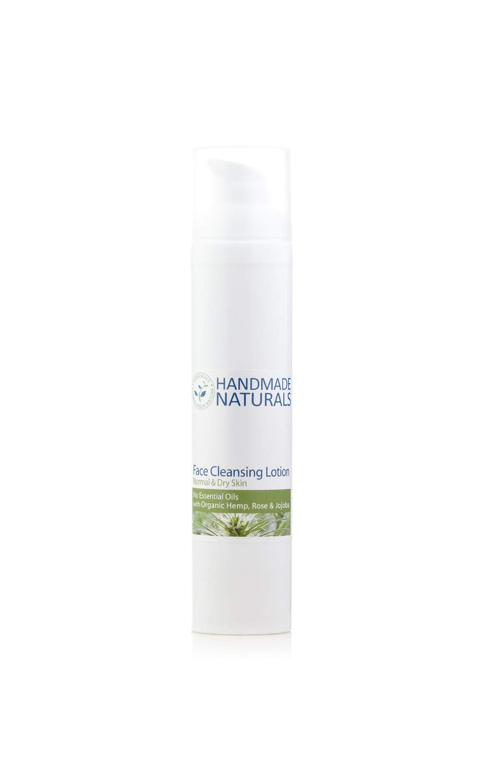 Handmade Naturals Facial Cleanser - Rose, Hemp & Jojoba - 100ml Face Wash for All Skin Types - BBE 09/2027