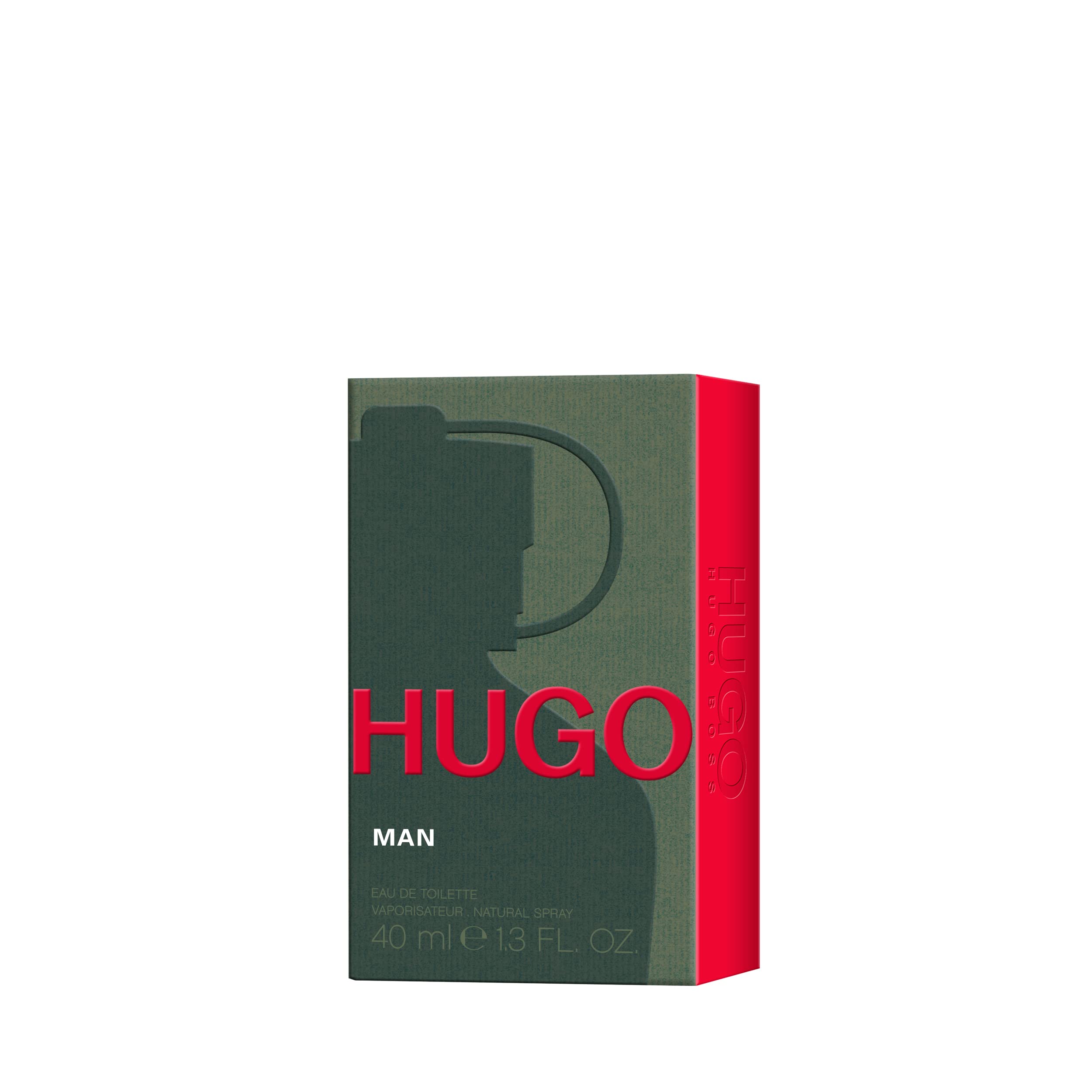 HUGO Man Eau de Toilette, Men's Perfume, Notes of Crispy Green Apple and Fir Balsam, Aromatic Fragrance, Medium Longevity, 40ml - Damaged Box