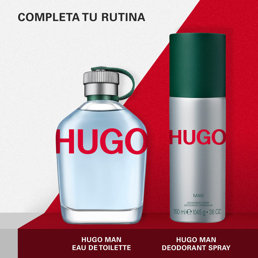 HUGO Man Eau de Toilette, Men's Perfume, Notes of Crispy Green Apple and Fir Balsam, Aromatic Fragrance, Medium Longevity, 40ml - Damaged Box