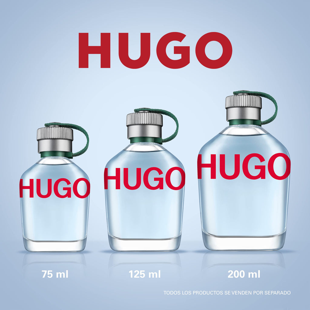 HUGO Man Eau de Toilette, Men's Perfume, Notes of Crispy Green Apple and Fir Balsam, Aromatic Fragrance, Medium Longevity, 40ml - Damaged Box