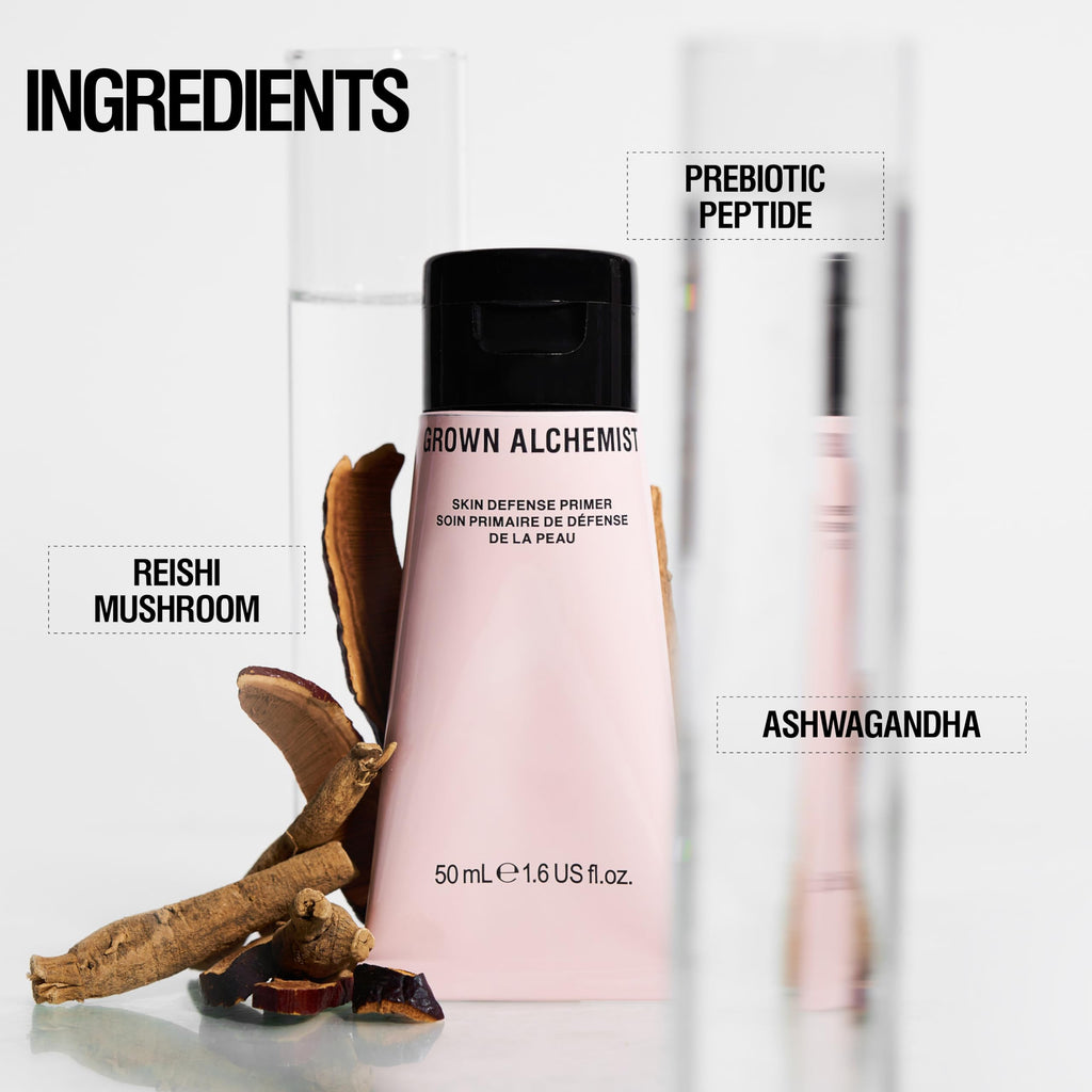 Grown Alchemist Anti-Pollution Primer 50ml Prebiotic-Peptide Hydrating Makeup Base Silicone Free Pore Reducing Matte Illuminating Skin - Damaged Box