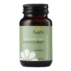 Fushi Organic Burdock Root Capsules - 60 Vegan Fresh-Ground Arctium Lappa Whole Food Supplement - BBE 07/2026