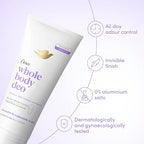 Dove Lavender & Camomile Whole Body Deodorant Cream - 0% Aluminium, Vitamin B3, All-Day Odour Control 75ml