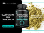 High Strength Glucosamine Chondroitin Complex 120 Capsules - 1000mg with Turmeric, Ginger, Vitamins C B6 B1 D3 B12 - BBE 03/2027