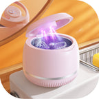 Beser Ultrasonic Retainer Cleaner, 2X Clean, 4X Sterilize, Dental Ultrasonic Tooth Cleaner Machine Pod for Aligner, Nightguard, Mouth Guard, Denture Cleaner Baths, Jewelry, IPX6, 200ML (Warm White) - Damaged Box