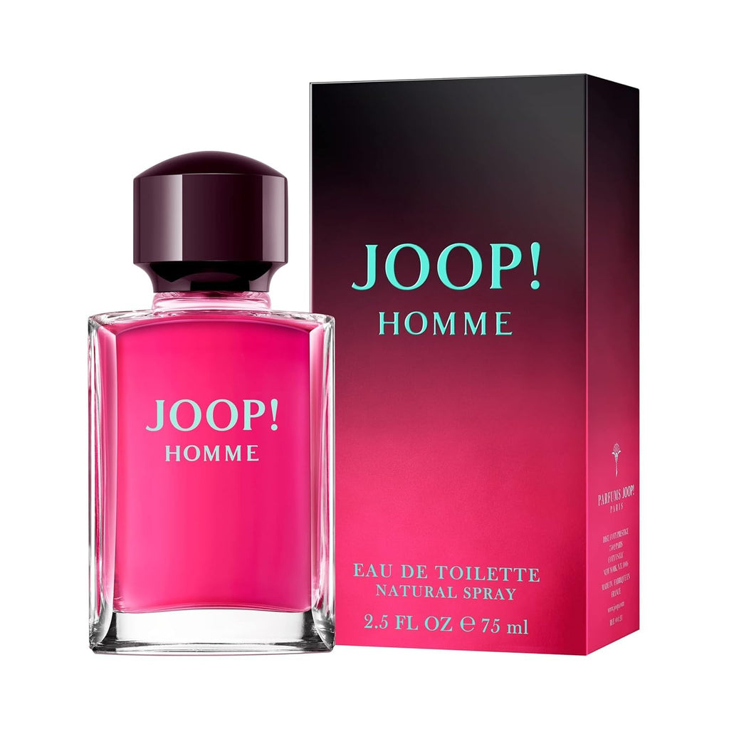 Joop! Homme Eau de Toilette for Men 125ml Spray Woody Fragrance with Orange Blossom and Tonka Bean Notes - Damaged Box