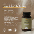 Fushi Shatavari Organic Herbal Supplement 60 Capsules - Female Balance Women's Health Wholefood Vegan - BBE 06/2028