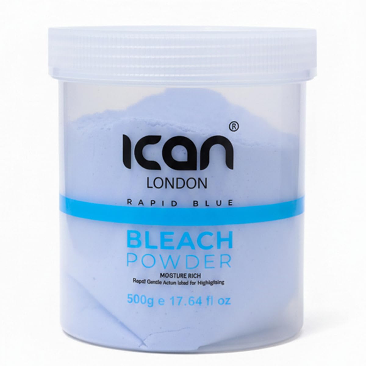 Rapid Blue Powder Bleach Hair Lightener 500g - Dust Free Professional Hair Dye Bleach - Damaged Box - BBE 09/2028