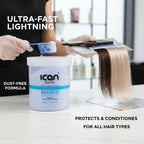 Rapid Blue Powder Bleach Hair Lightener 500g - Dust Free Professional Hair Dye Bleach - Damaged Box - BBE 09/2028