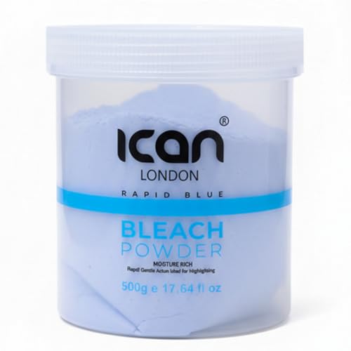 Rapid Blue Powder Bleach Hair Lightener 500g - Dust Free Professional Hair Dye Bleach - Damaged Box - BBE 09/2028