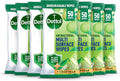 Dettol Antibacterial Multi Surface Cleaning Wipes, Crisp Pear, 350 Wipes (50 x 7pck) Plant-Based, Disinfectant, Biodegradable, Kills 99.9 Percent of Germs - Damaged Box