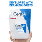 CeraVe Moisturising Cream Refill for Dry to Very Dry Skin With 3 Essential Ceramides, Hyaluronic Acid, Face & Body Cream, Fast Absorbing, Dermatologist Developed, 562ml