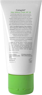 Cetaphil Daily Defence SPF for Sensitive Skin, SPF 30 Moisturiser/SPF 50 Mineral Sunscreen, Packaging May Vary - Damaged Box