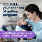Clearblue Advanced 10 Digital Ovulation Tests, Typically IDENTIFIES at Least 2X More Fertile Days Vs LH only Ovulation Test Strips, Double Your Chances of Getting Pregnant - BBE 06/2028