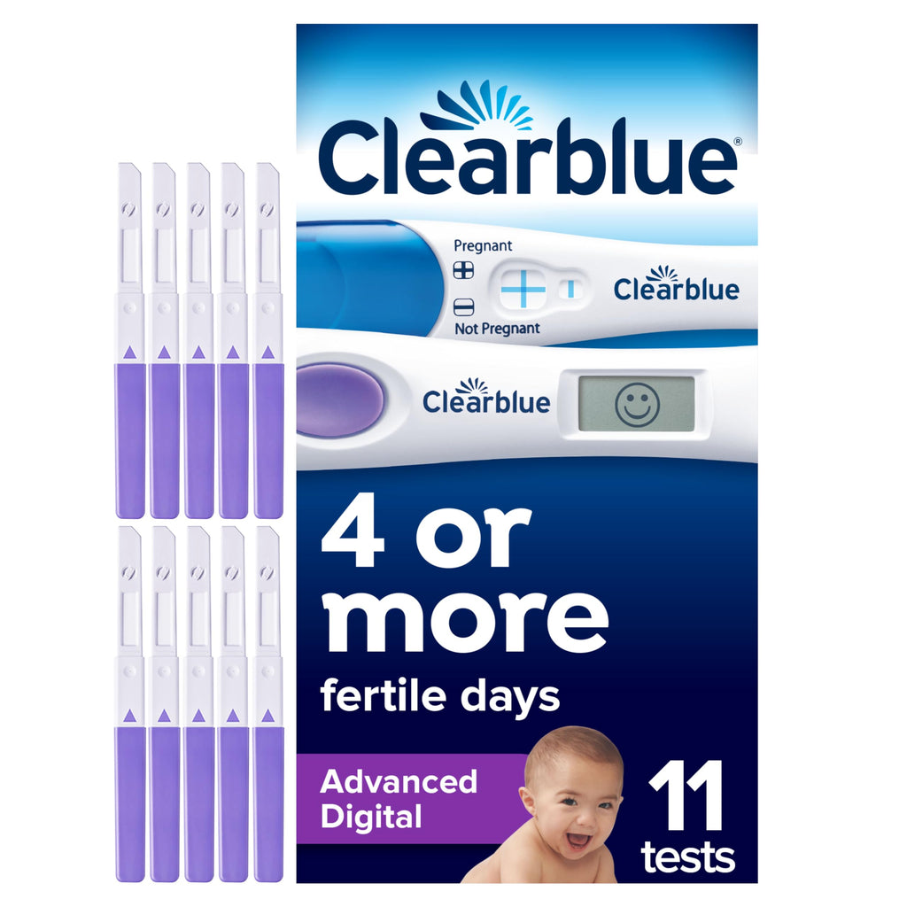 Clearblue Advanced 10 Digital Ovulation Tests, Typically IDENTIFIES at Least 2X More Fertile Days Vs LH only Ovulation Test Strips, Double Your Chances of Getting Pregnant - BBE 06/2028