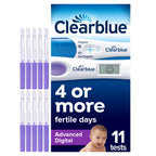 Clearblue Advanced 10 Digital Ovulation Tests, Typically IDENTIFIES at Least 2X More Fertile Days Vs LH only Ovulation Test Strips, Double Your Chances of Getting Pregnant - BBE 06/2028