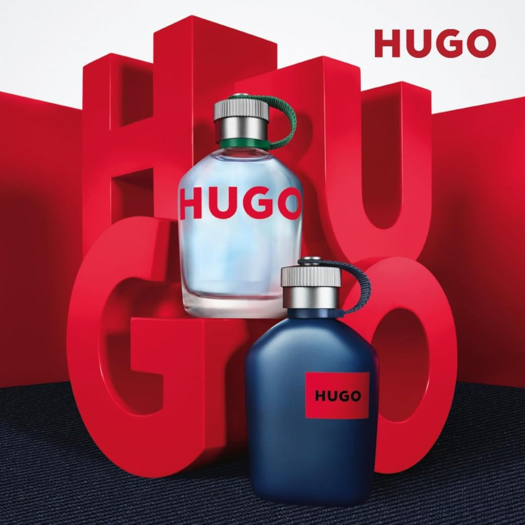 HUGO Man Eau de Toilette, Men's Perfume, Notes of Crispy Green Apple and Fir Balsam, Aromatic Fragrance, Medium Longevity, 200ml - Damaged Box