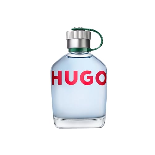 HUGO Man Eau de Toilette, Men's Perfume, Notes of Crispy Green Apple and Fir Balsam, Aromatic Fragrance, Medium Longevity, 200ml - Damaged Box