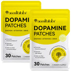 Dopamine Patches, 30 Vegan Skin Kind Dopamine Happy Patches, Transdermal Patch with 5-HTP for Overall Well-Being - BBE 08/2028