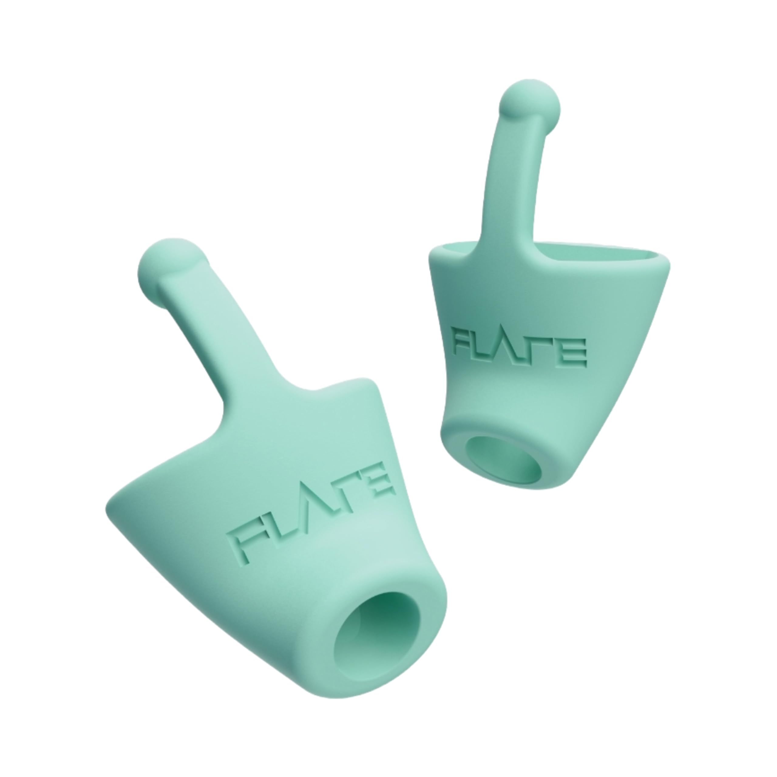 Flare Calmer Ear Plugs - Daily Noise Relief, Sound Sensitivity, Stress Relief, No Muffling, Soft Silicone, Mint