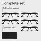 Gaoye 5-Pack Reading Glasses Men Women - Blue Light Blocking Computer Readers Eyeglasses - Damaged Box