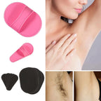HELEVIA Exfoliating Hair Removal Pads Set - Smooth Skin Pad & Exfoliation Fine Sandpaper - Arm Leg Face Upper Lip Remover - Pink - Damaged Box