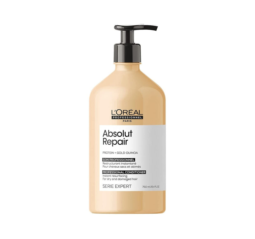 L'Oreal Professionnel Serie Expert Absolut Repair Shampoo 1500ml Large Salon Size for Damaged Hair with Quinoa and Protein