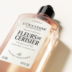 L'OCCITANE - Fleurs de Cerisier (Cherry Blossom) Shower Gel - 250 ml - Fruity, floral and musky fragrance - Made in France