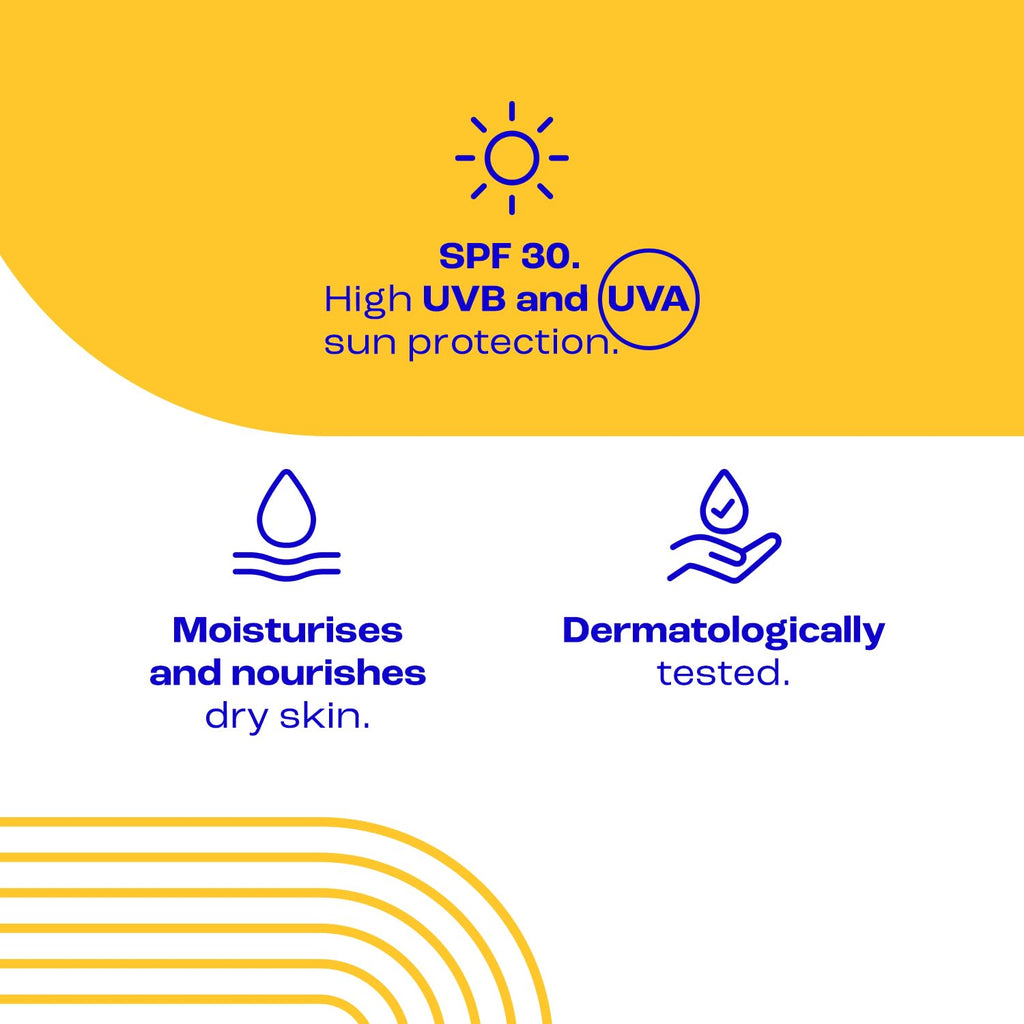 E45 Sunscreen Spray SPF 30 - High UVA/UVB Protection, Hydrating, Sensitive & Eczema Prone Skin, 180ml - Damaged Box