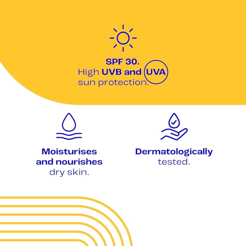 E45 Sunscreen Spray SPF 30 - High UVA/UVB Protection, Hydrating, Sensitive & Eczema Prone Skin, 180ml - Damaged Box